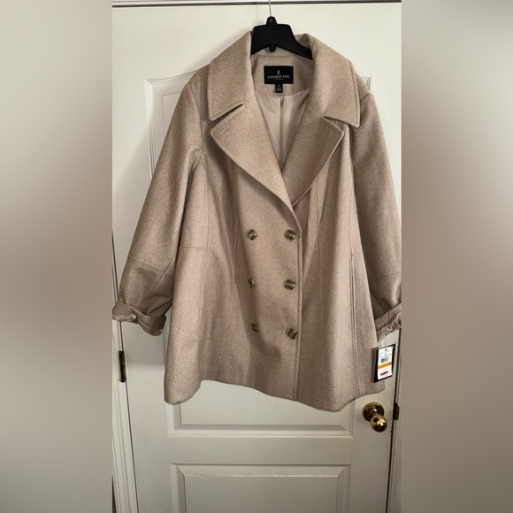 Double Breasted London Fog Wool Peacoat - Picture 2 of 5